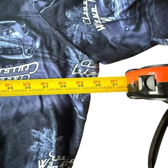 Blue Hawaiian shirt with car print hawaiian #Hawaiian #VintageCars #Surf - Picture 3 of 6